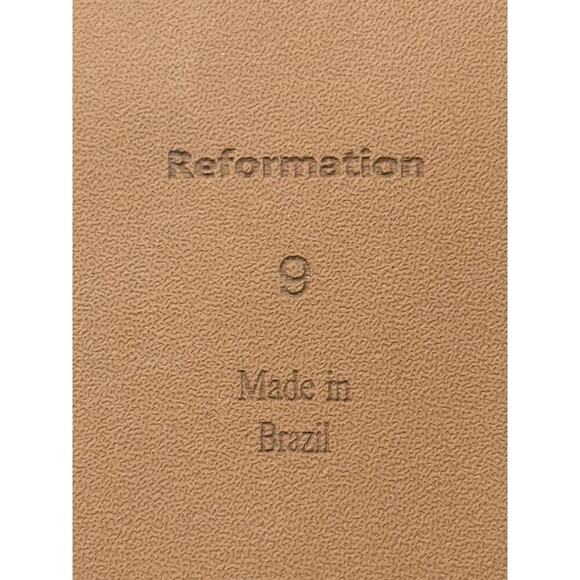 Reformation Linen Thong Sandals | Natural Beige | Size 9 - Picture 3 of 3